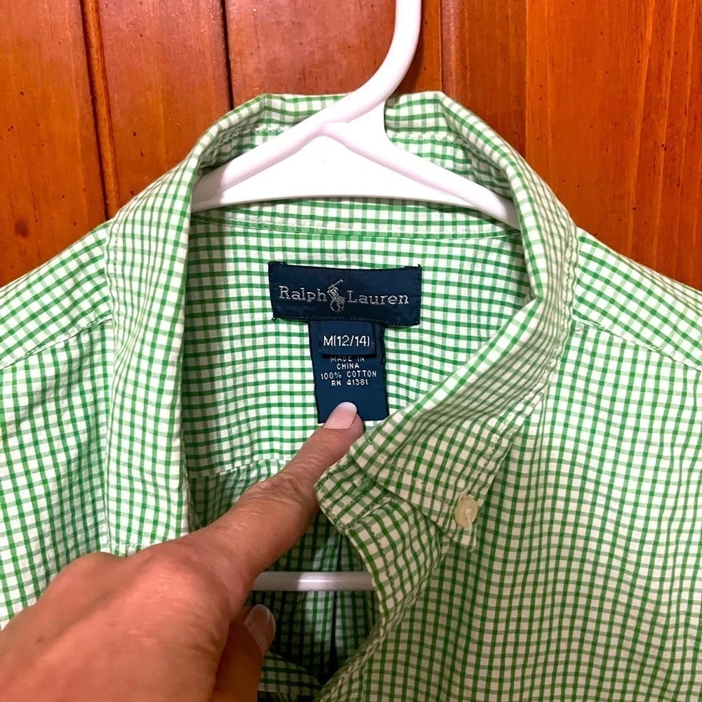 Ralph Lauren Checkered Casual Shirt - Med